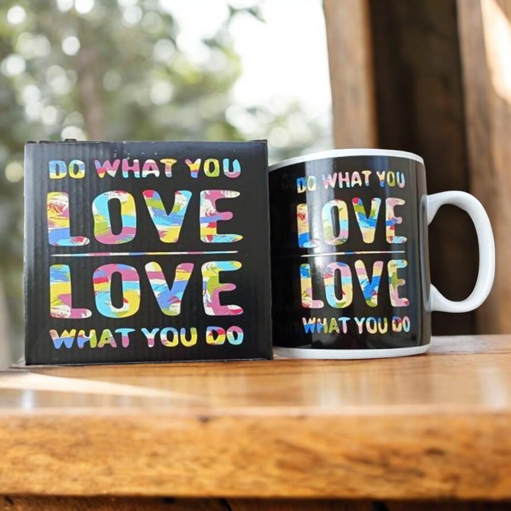 Кружка керамическая "Do what you love" 1 л Черный - фото 10 Кружка керамическая "Do what you love" 1 л Черный - фото 10