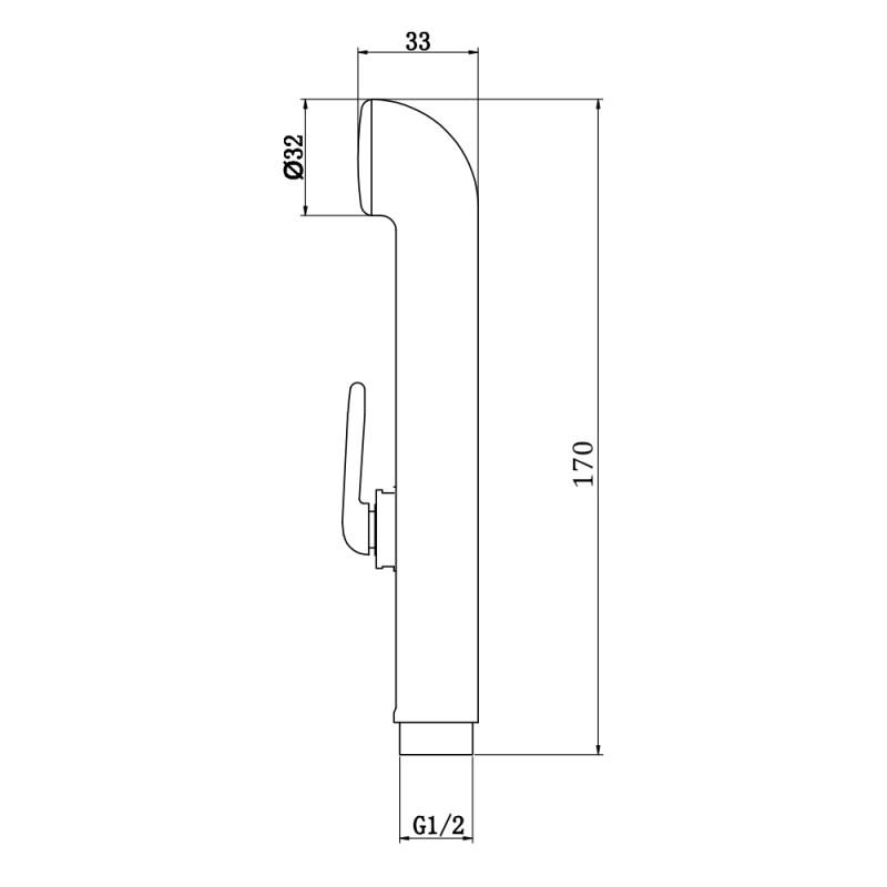 Лейка для биде Qtap CRM A021 29612Qtap - фото 3