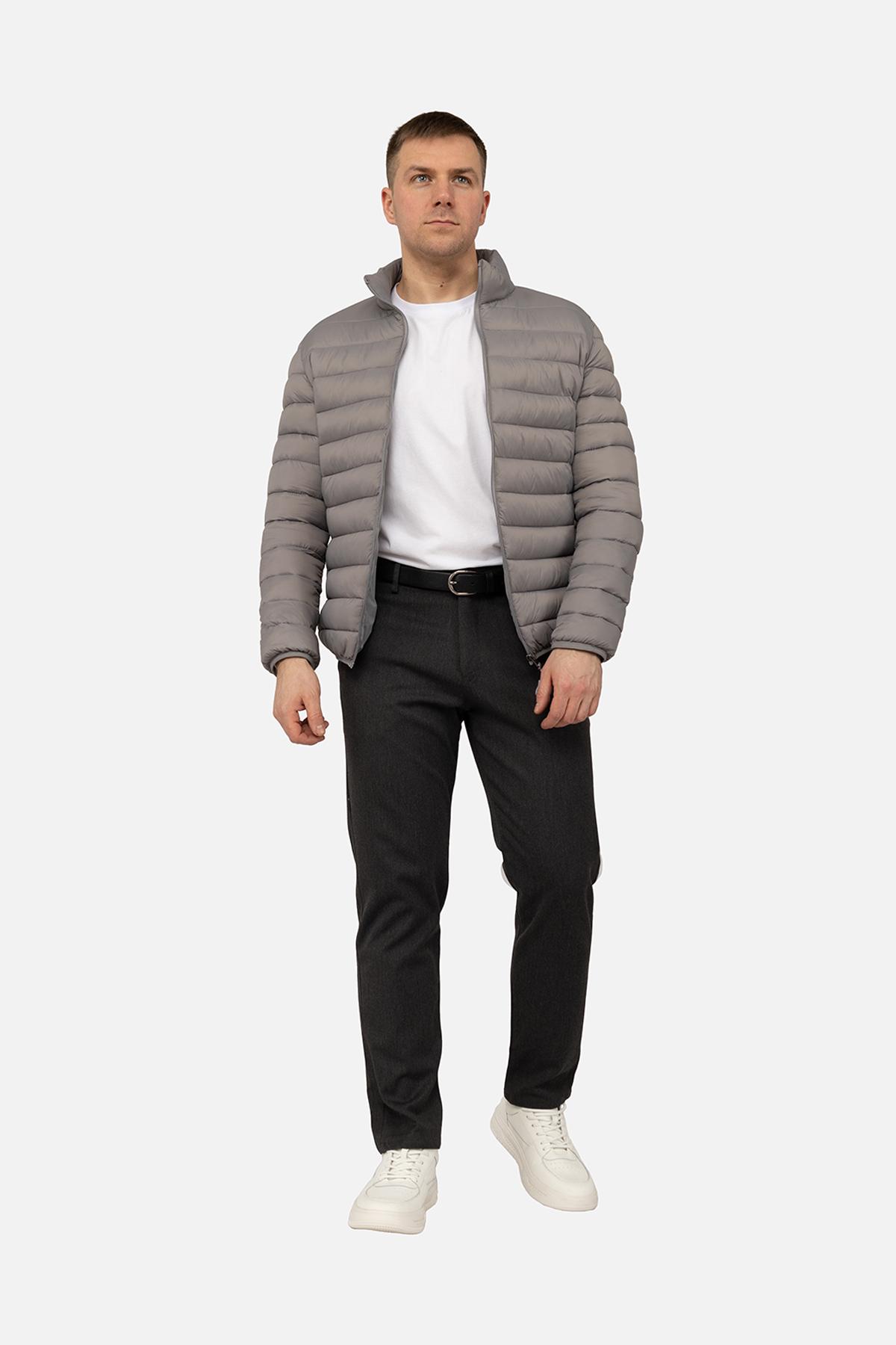 Куртка коротка чоловіча р. 44 Сірий (SKT001037154) - фото 2