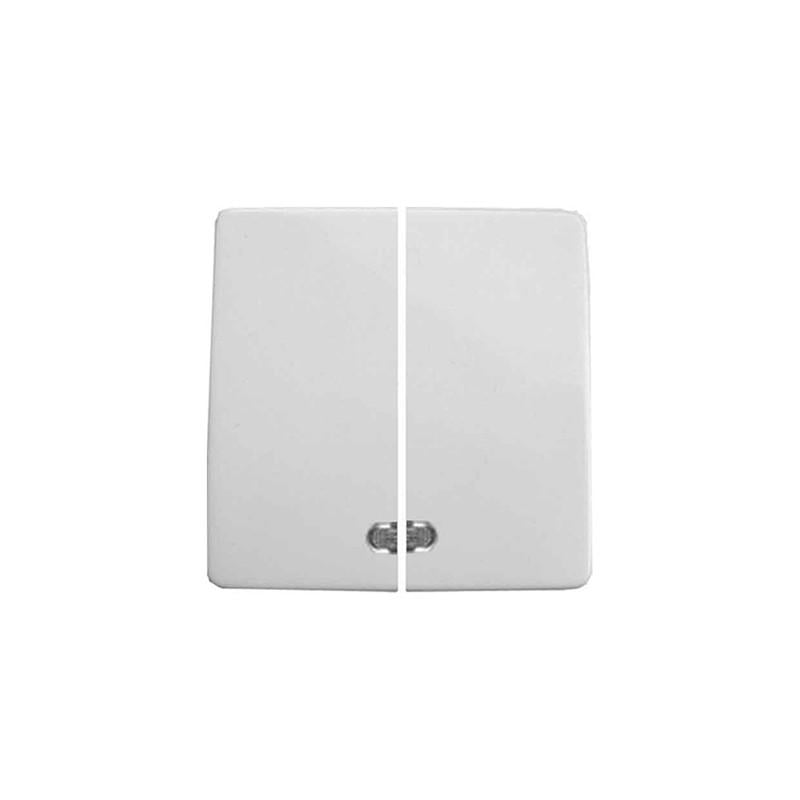 Клавиша выключателя двойная E.NEXT e.lux.11881L.pn.l.ivory с подсветкой 61x61x8 мм Слоновая кость (ins0040022)