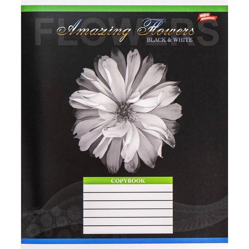 Тетрадь ученическая Мрії збуваються Amazing Flowers 3513N Вид 4 А5/36 линейка