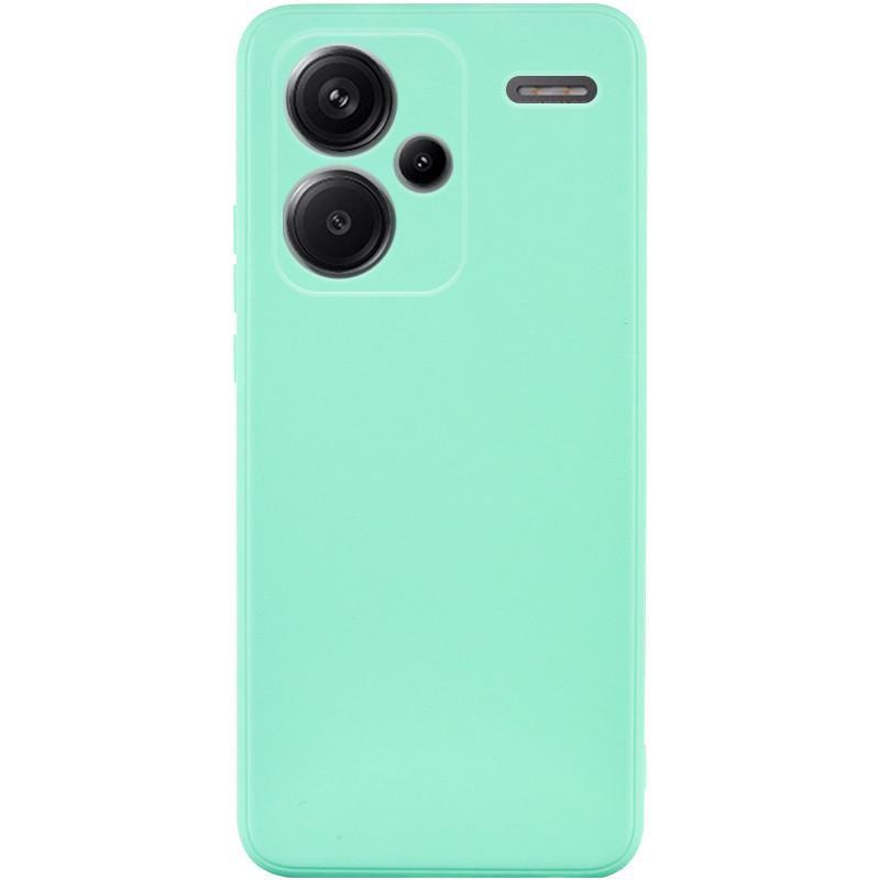 Противоударный Силиконовый чехол Candy Full Camera для Xiaomi Redmi Note 13 Pro+ Зеленый/Menthol