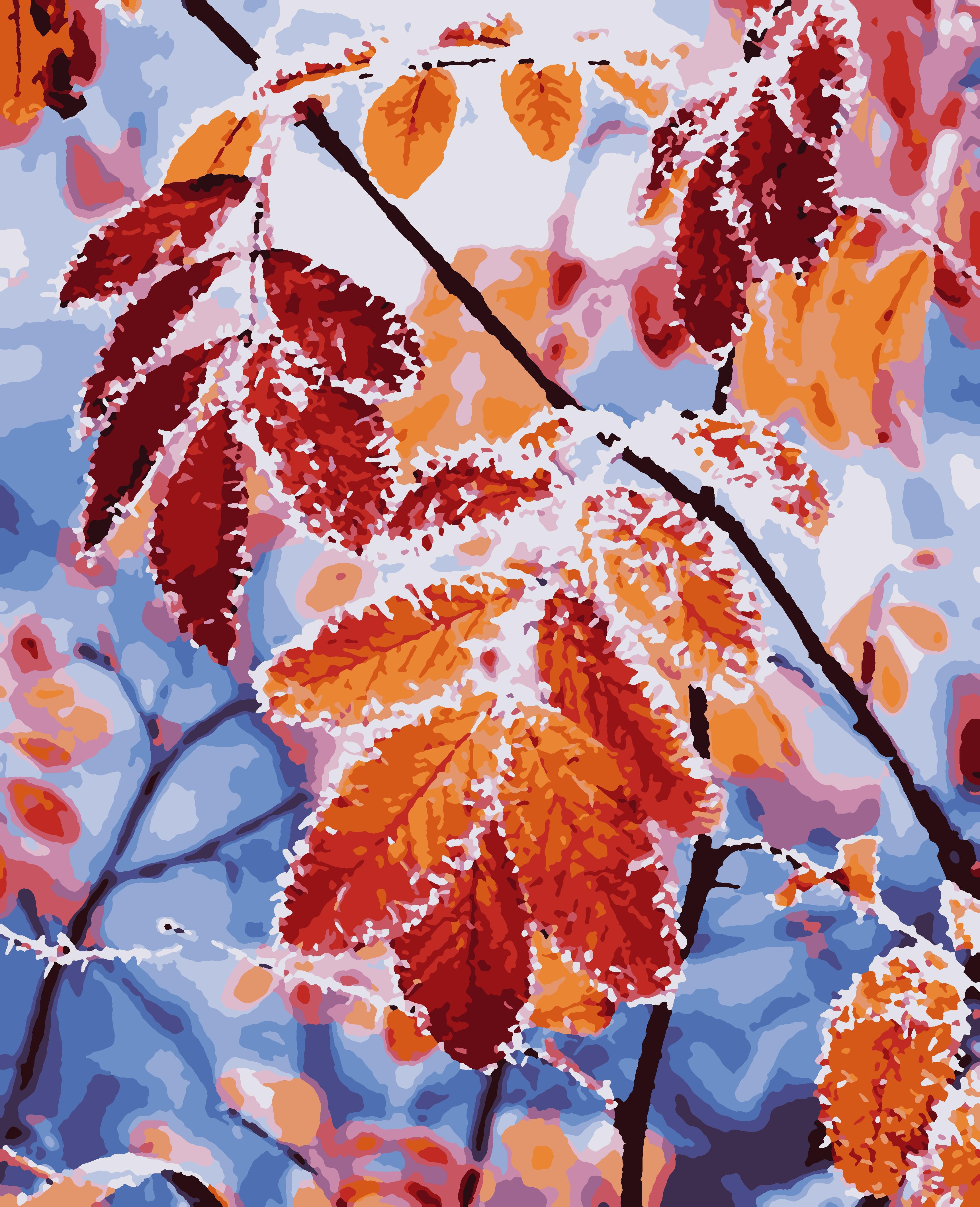 Картина по номерам Artissimo Листья 40x50 см (ART-B-0111)
