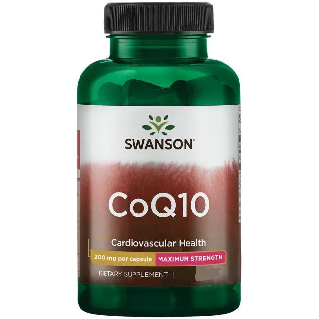 Коэнзим Swanson CoQ10 Maximum Strength 200 мг 30 Caps