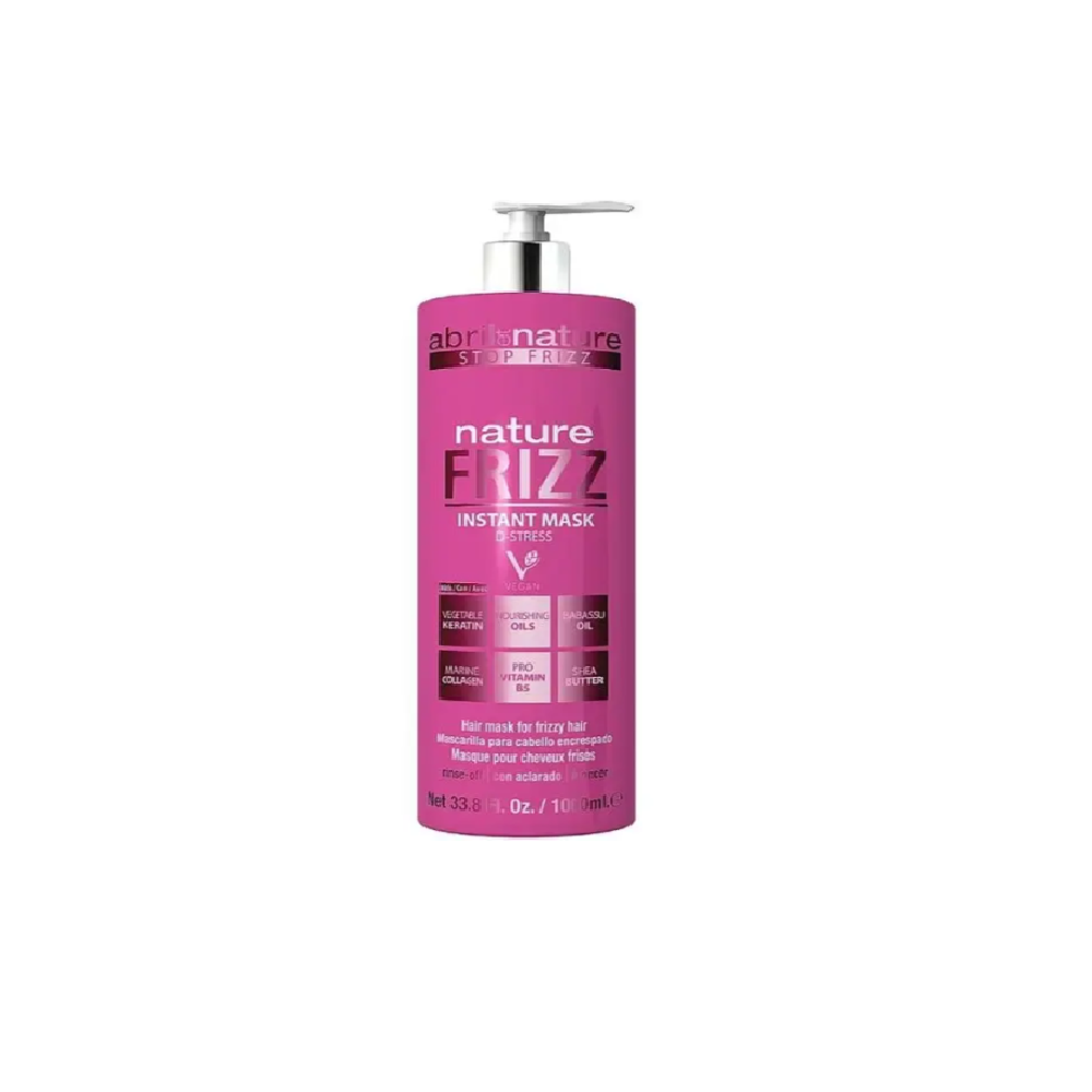 Маска для вирівнювання волосся Abril et Nature Nature Frizz D-Stress Instant Mask 1000 мл