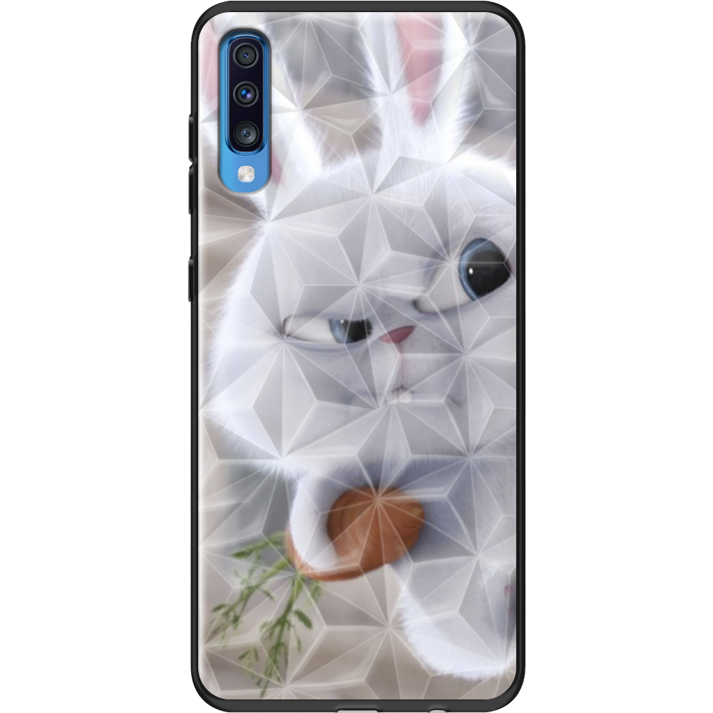 Чехол Boxface Samsung A705 Galaxy A70 Rabbit Snowball Черный силикон с призмой (36860-up1116-37863)