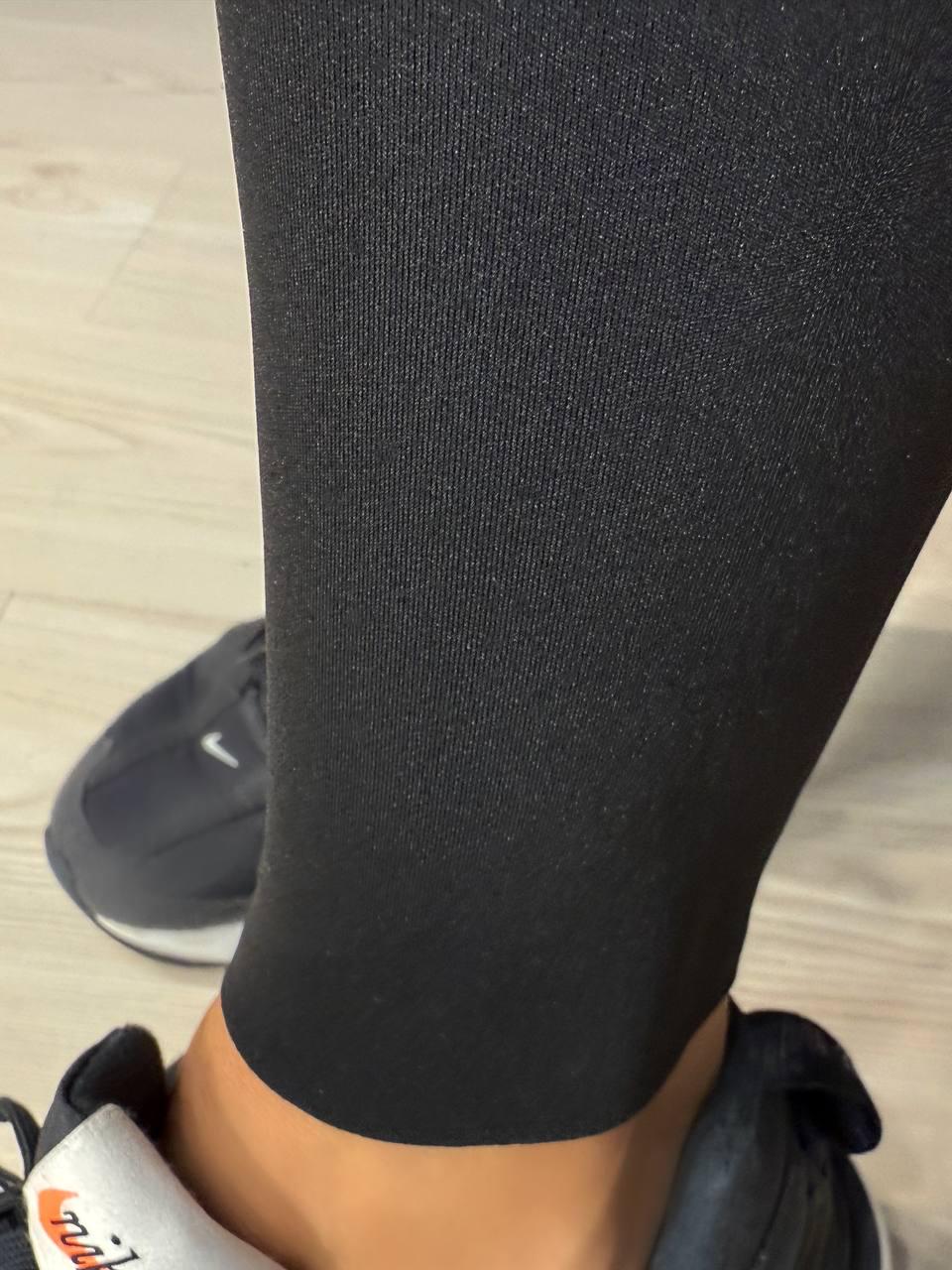 Лосини жіночі Ластівка 705-1 дайвінг з широким утягуючим поясом XL Чорний (4927) - фото 5