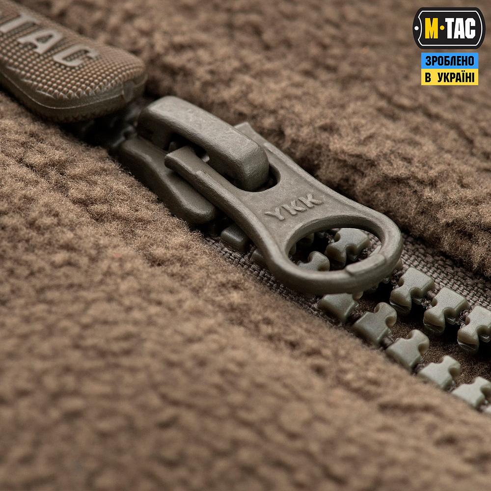 Куртка-кофта флісова M-Tac Alpha Microfleece GenII S Олива (5921) - фото 10