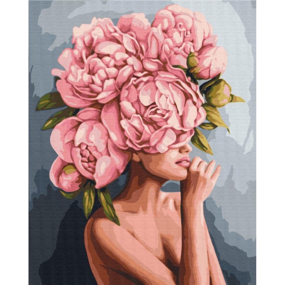 Картина по номерам Brushme BS51481 Прикосновение пионов 40х50 см Картина по номерам Brushme BS51481 Прикосновение пионов 40х50 см