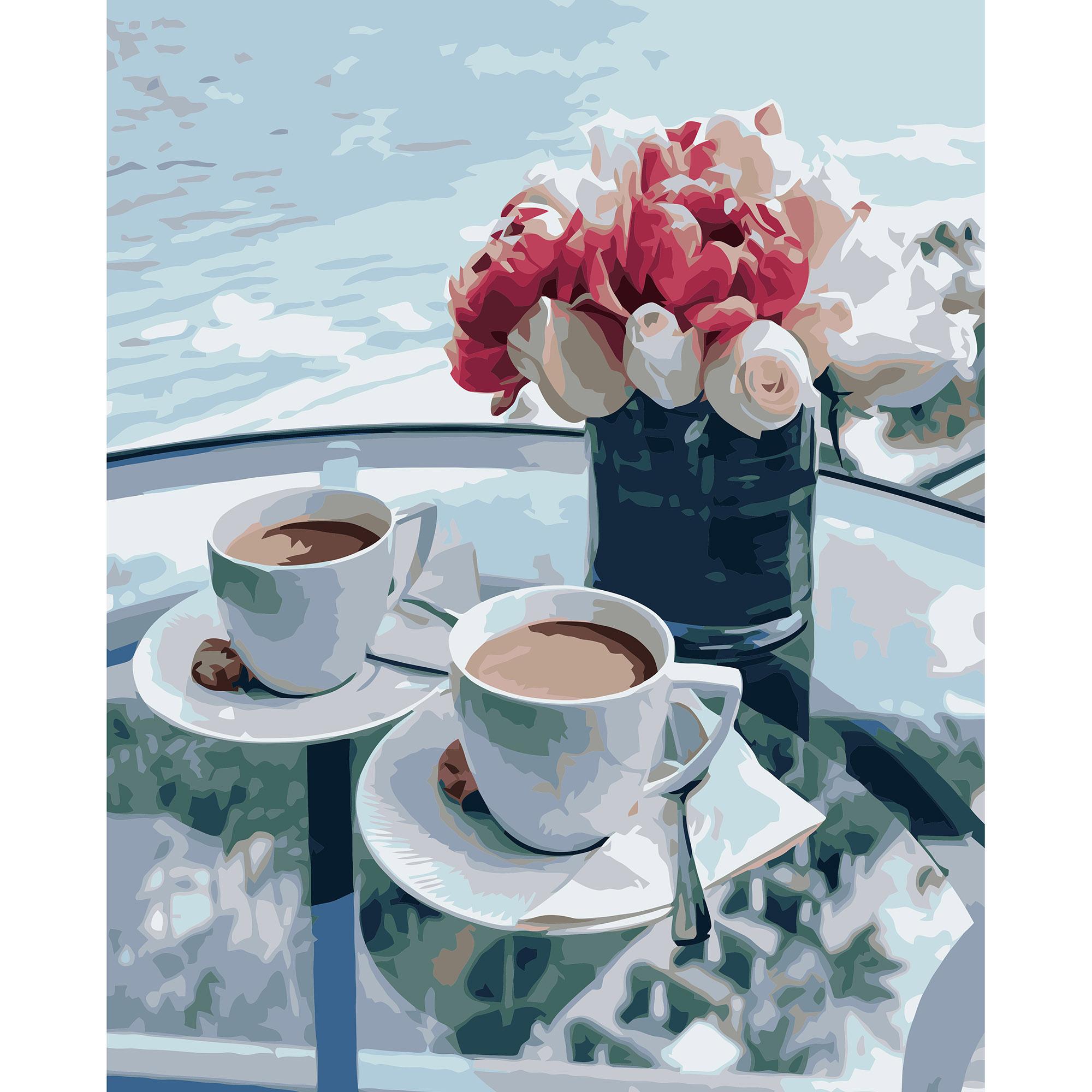 Картина за номерами Strateg Сніданок біля моря 40x50 см (VA-3215) Картина за номерами Strateg Сніданок біля моря 40x50 см (VA-3215)