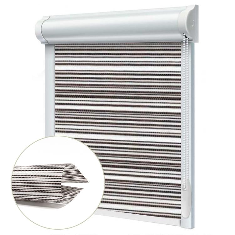 Рулонная штора Wenster Маракеш 15 130х210 см закрытого типа П-образная Коричнево-белый (АБ1316419483)