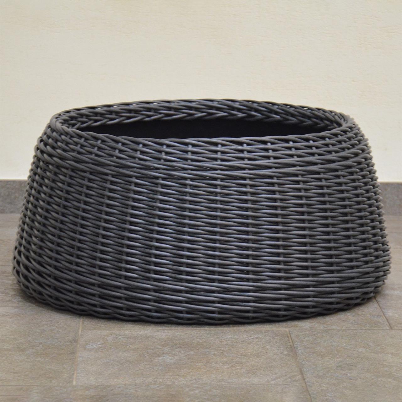 Подставка-юбка под елку плетеная из искусственного ротанга/ручной работы XL Графитовый (23116145) - фото 4 Подставка-юбка под елку плетеная из искусственного ротанга/ручной работы XL Графитовый (23116145) - фото 4