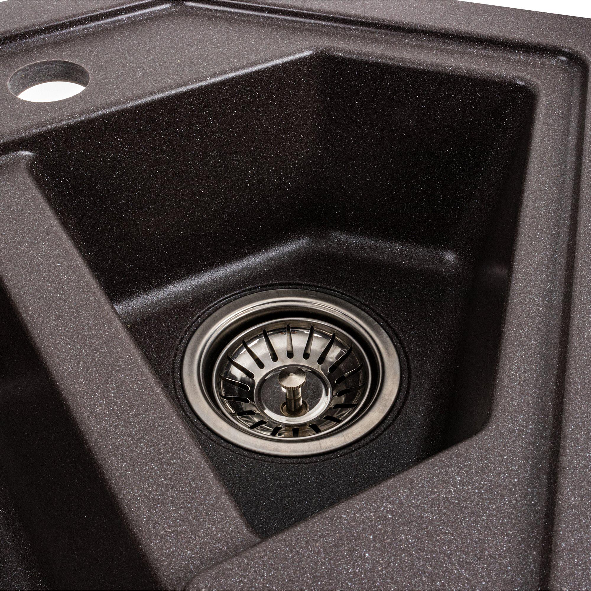 Мийка гранітна для кухні Platinum 9950 PANDORA матова Гренадін - фото 6 Мийка гранітна для кухні Platinum 9950 PANDORA матова Гренадін - фото 6