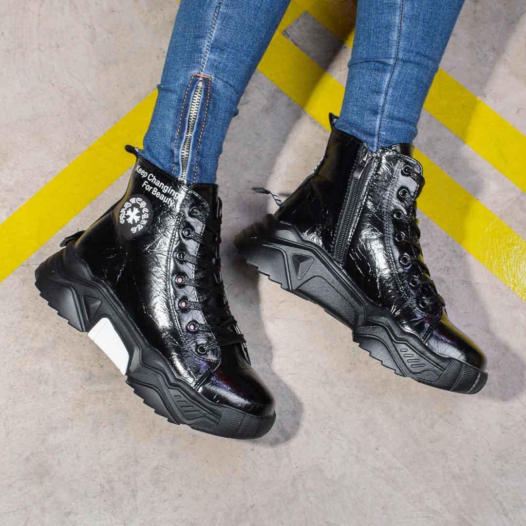 Ботинки женские зимние на платформе 326658 р. 39 24,5 см