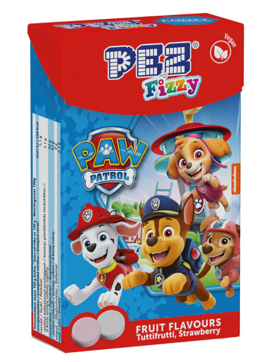 Конфеты Pez Fizzy Paw Patrol Flip Top Box 30 г (2522374389)