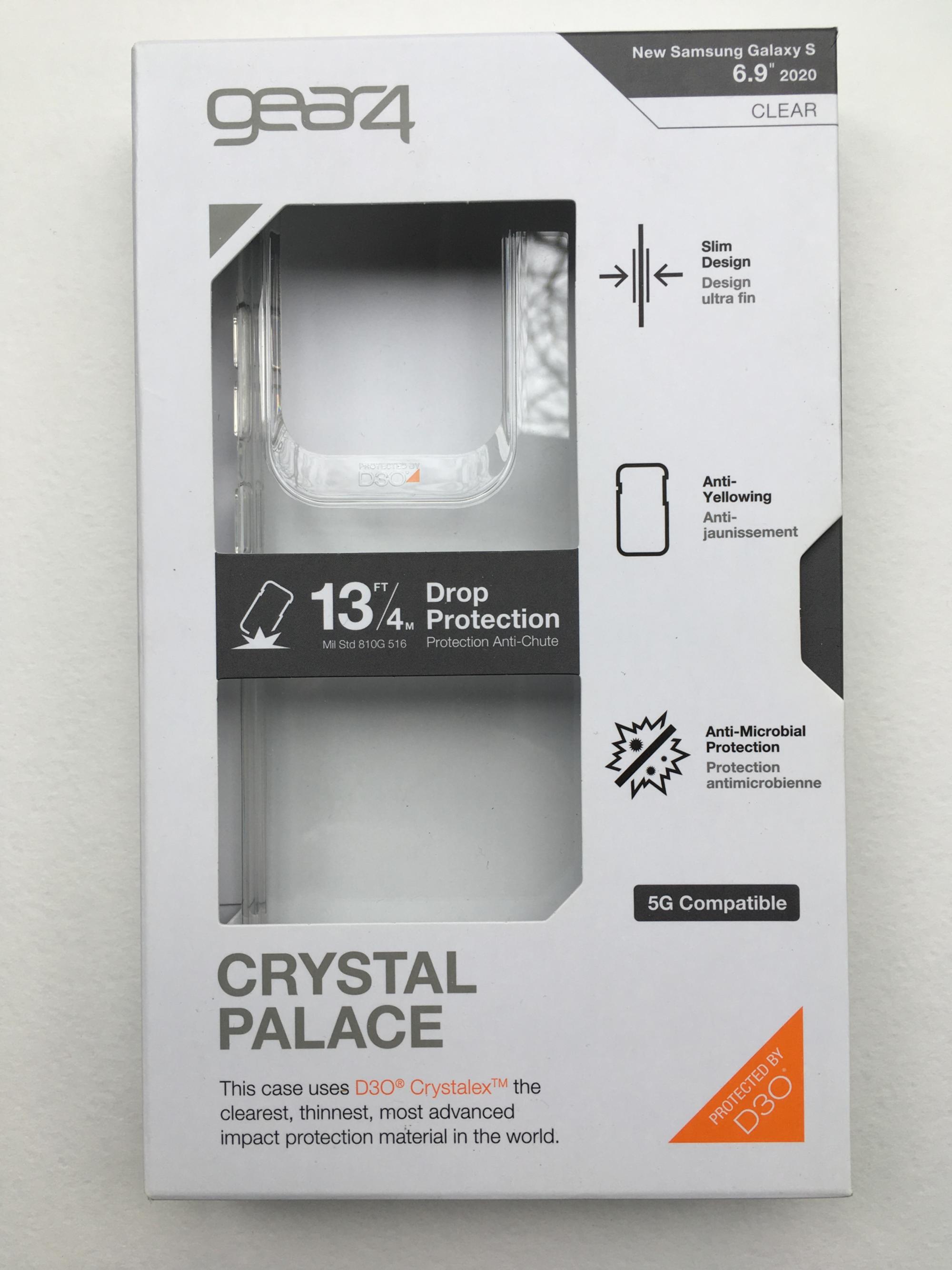 Противоударный прозрачный чехол GEAR4 Crystal Palace D3O антимикробным покрытием для Samsung Galaxy S20 Ultra (6.9") - фото 5