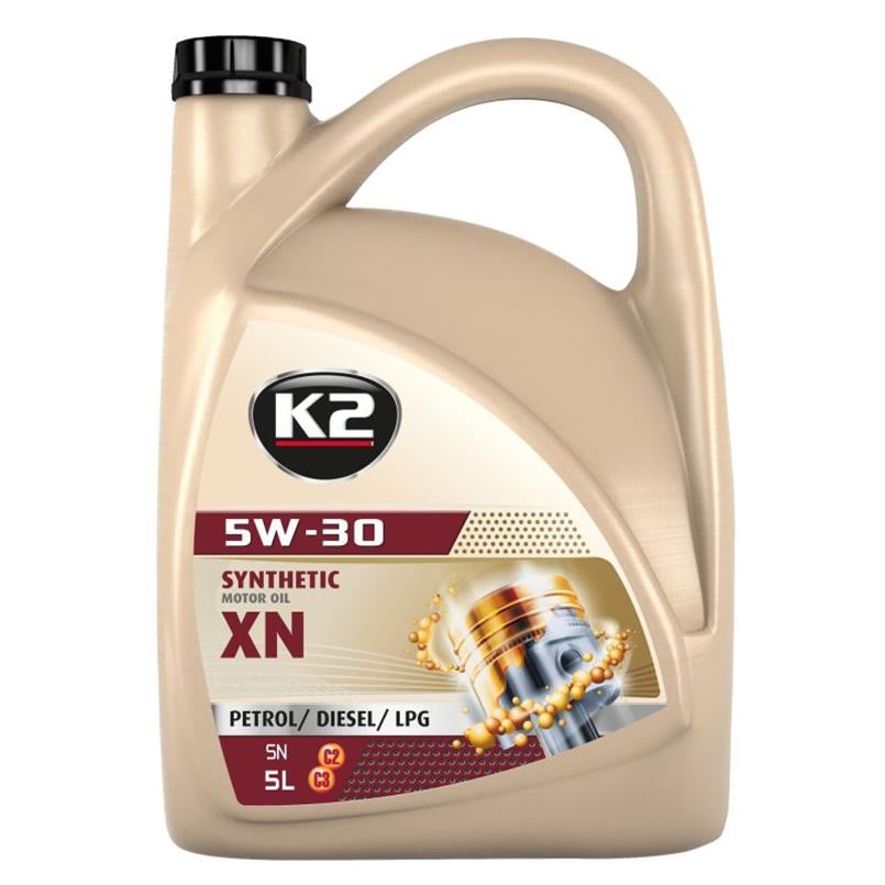 ᐉ Моторная смазка K2 Semisynthetic Motor Oil SN XN 5W-30 5 л (O1505E ...