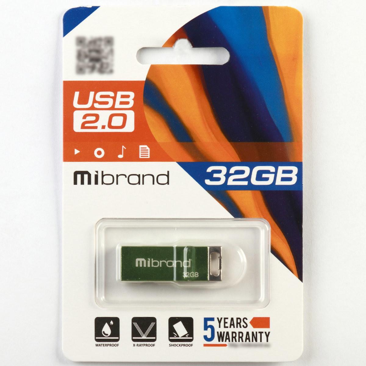 Flash Mibrand USB 2.0 Chameleon 32Gb Light green (29caa1-15593) - фото 2