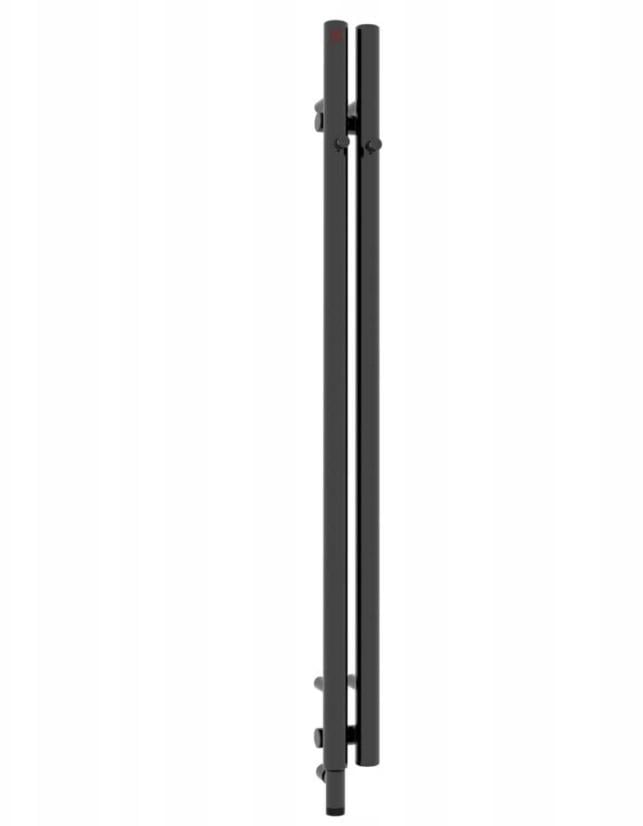 Полотенцесушитель электрический Terma Rolo Hanger с ТЭНом ONE с левой стороны 1200x95 мм Black mat (834)