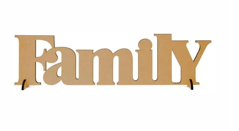 Заготовка для декупажа ROSA TALENT Надпись FAMILY 45х12 см