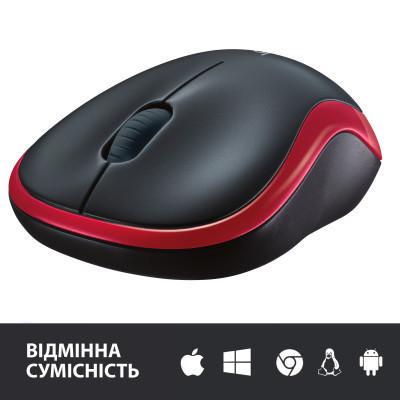 Компьютерная мышка Logitech M185 Red (910-002240) - фото 9 Компьютерная мышка Logitech M185 Red (910-002240) - фото 9