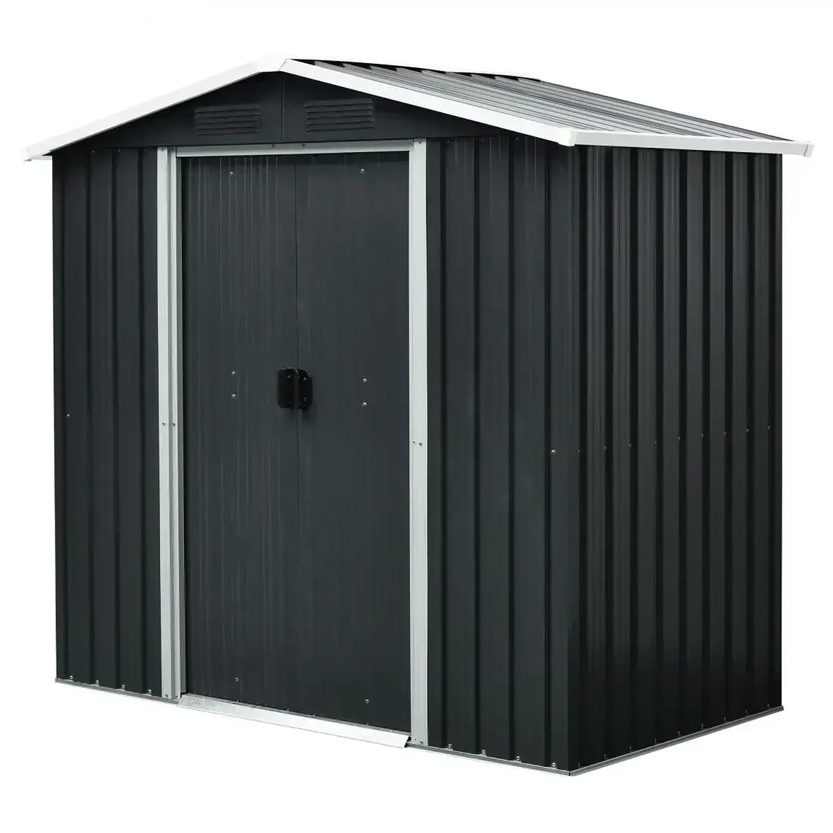 Сарай садовый для инструмента King Garden металлический 196х110х184 см Black (152167226)