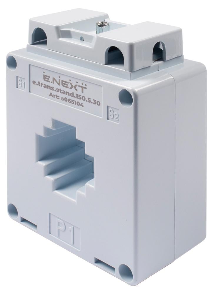 Трансформатор струму вимірювальний E.NEXT e.trans.stand.150.5.30 150/5A CL0.5 (s065104)