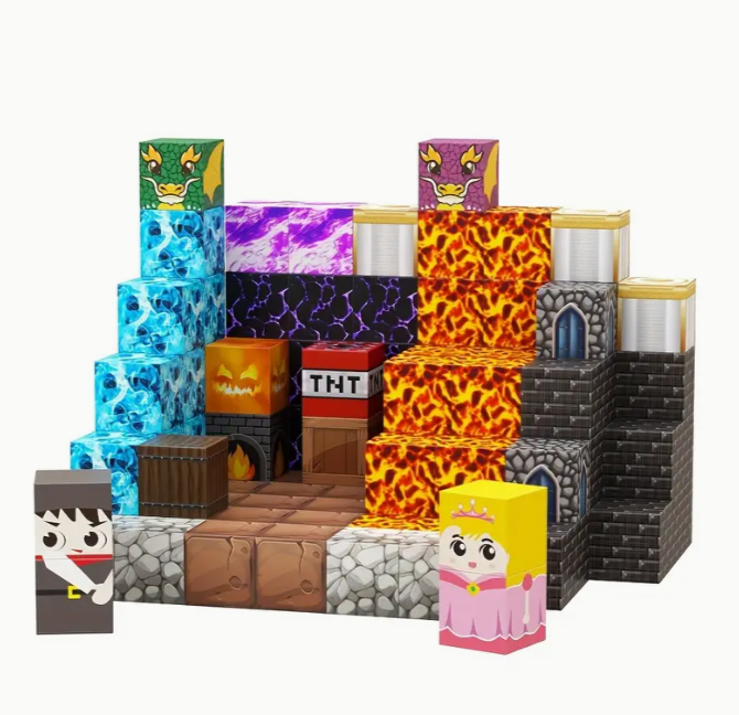 Конструктор магнитный майнкрафт Magnetic Cube гигантский меч 128 дет. (10373) - фото 7 Конструктор магнитный майнкрафт Magnetic Cube гигантский меч 128 дет. (10373) - фото 7