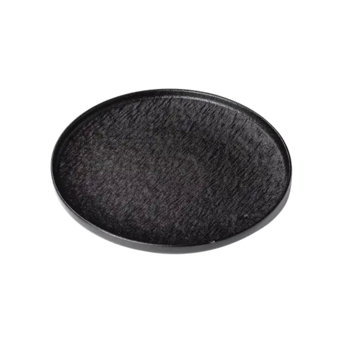 Тарілка плоска керамічна 25 см Чорний (5403) - фото 7