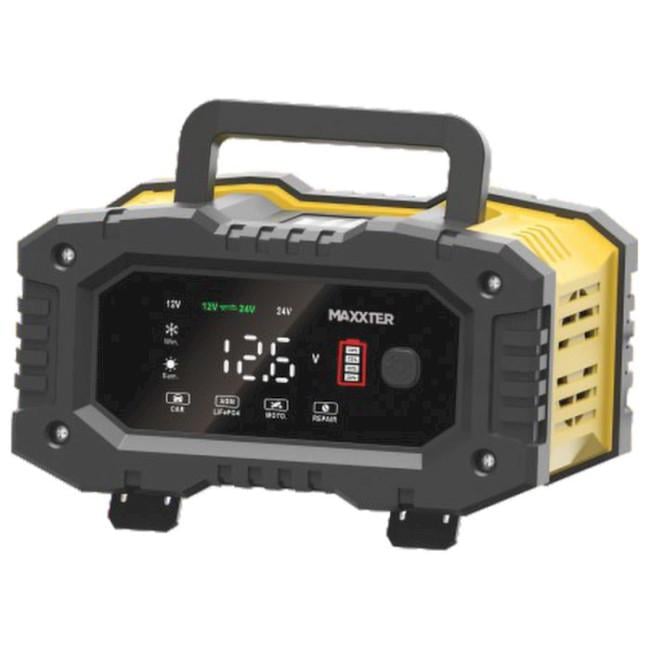 Зарядное устройство для аккумуляторов MAXXTER MX-CHR-1224V10P LiFePO4/AGM 12V/24V 5/10А 150W Зарядное устройство для аккумуляторов MAXXTER MX-CHR-1224V10P LiFePO4/AGM 12V/24V 5/10А 150W