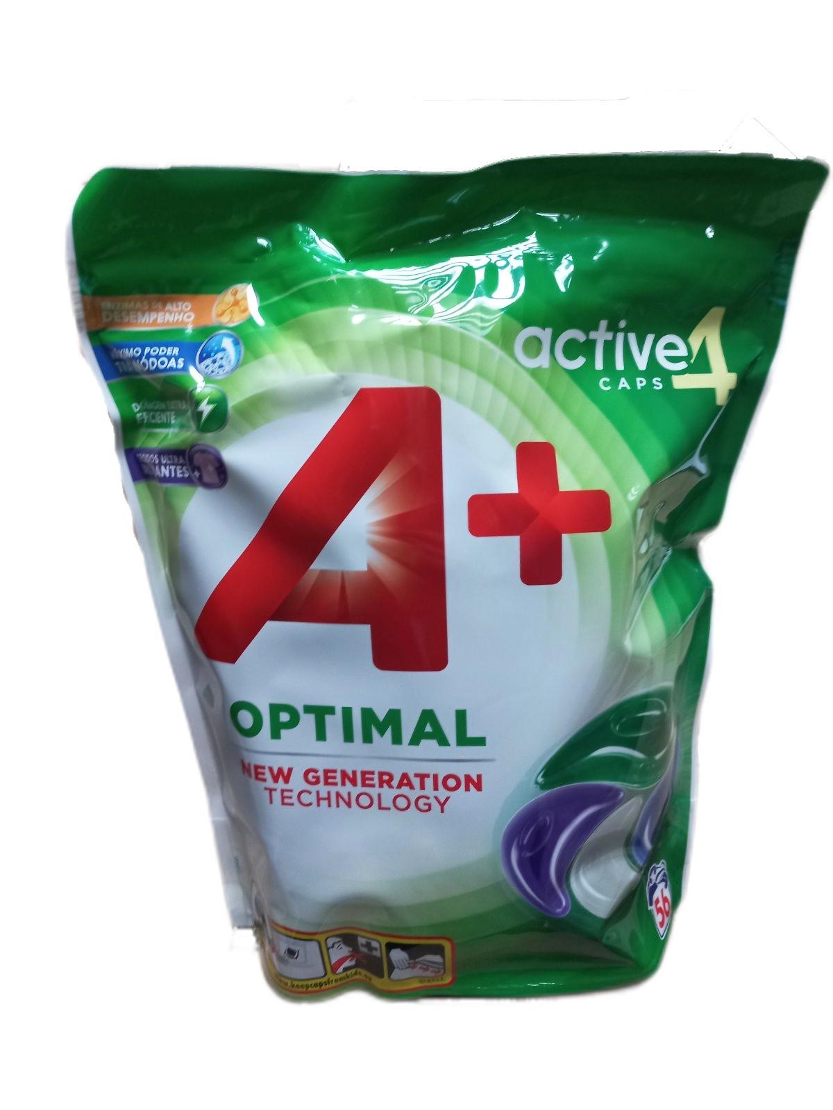 Капсулы для стирки A+ Optimal 4в1 56 шт. (122623)