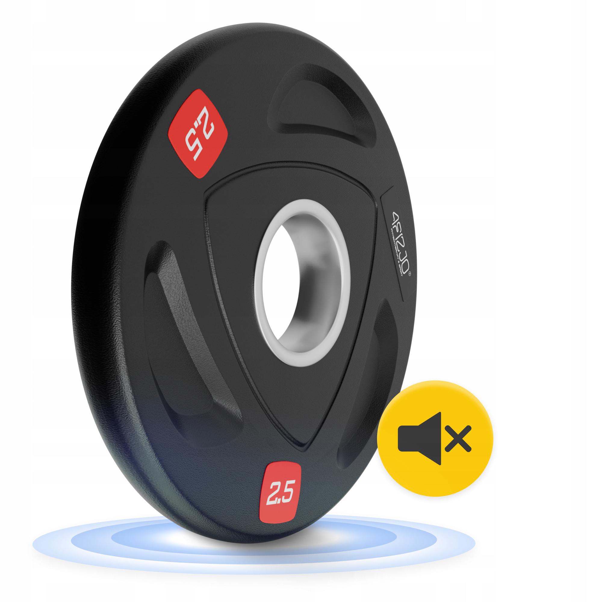 Диск олімпійський 4fizjo металевий/прогумований 2 шт. 2,5 кг 51 мм Black (P-5905973401265) - фото 2 Диск олімпійський 4fizjo металевий/прогумований 2 шт. 2,5 кг 51 мм Black (P-5905973401265) - фото 2