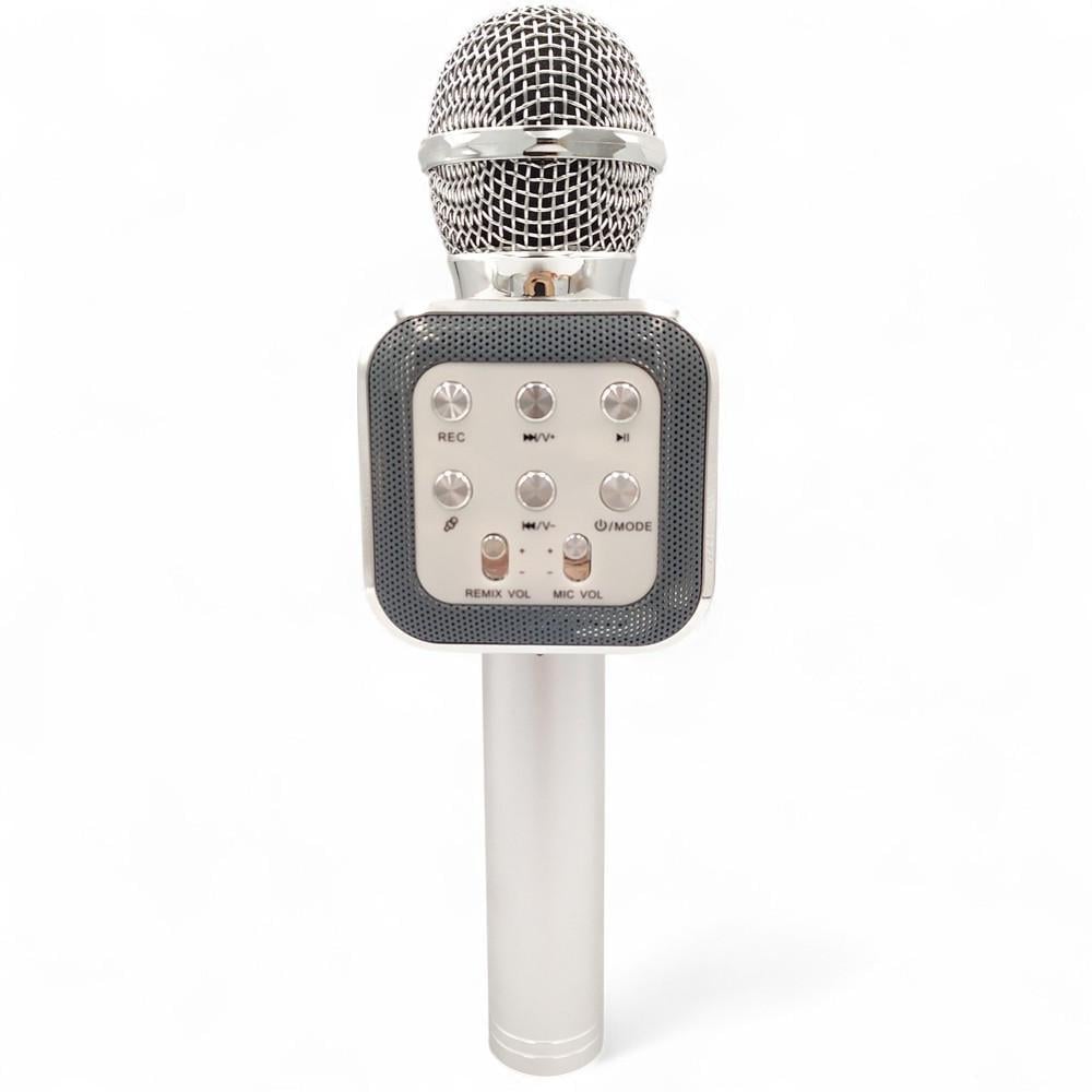Микрофон для караоке DM WS1818 Bluetooth с динамиками Белый (MLD_V97a)