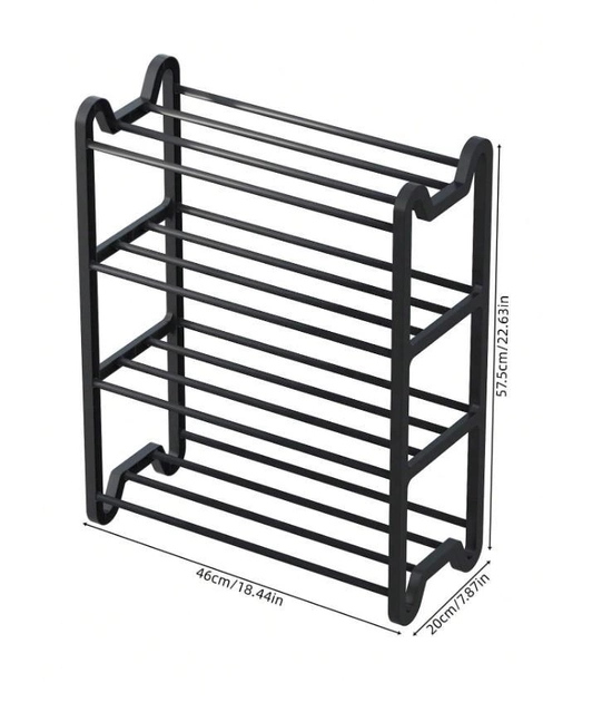 Подставка для обуви складная Shoe rack на 8-12 пар обуви на 4 полки (3084_And) - фото 3