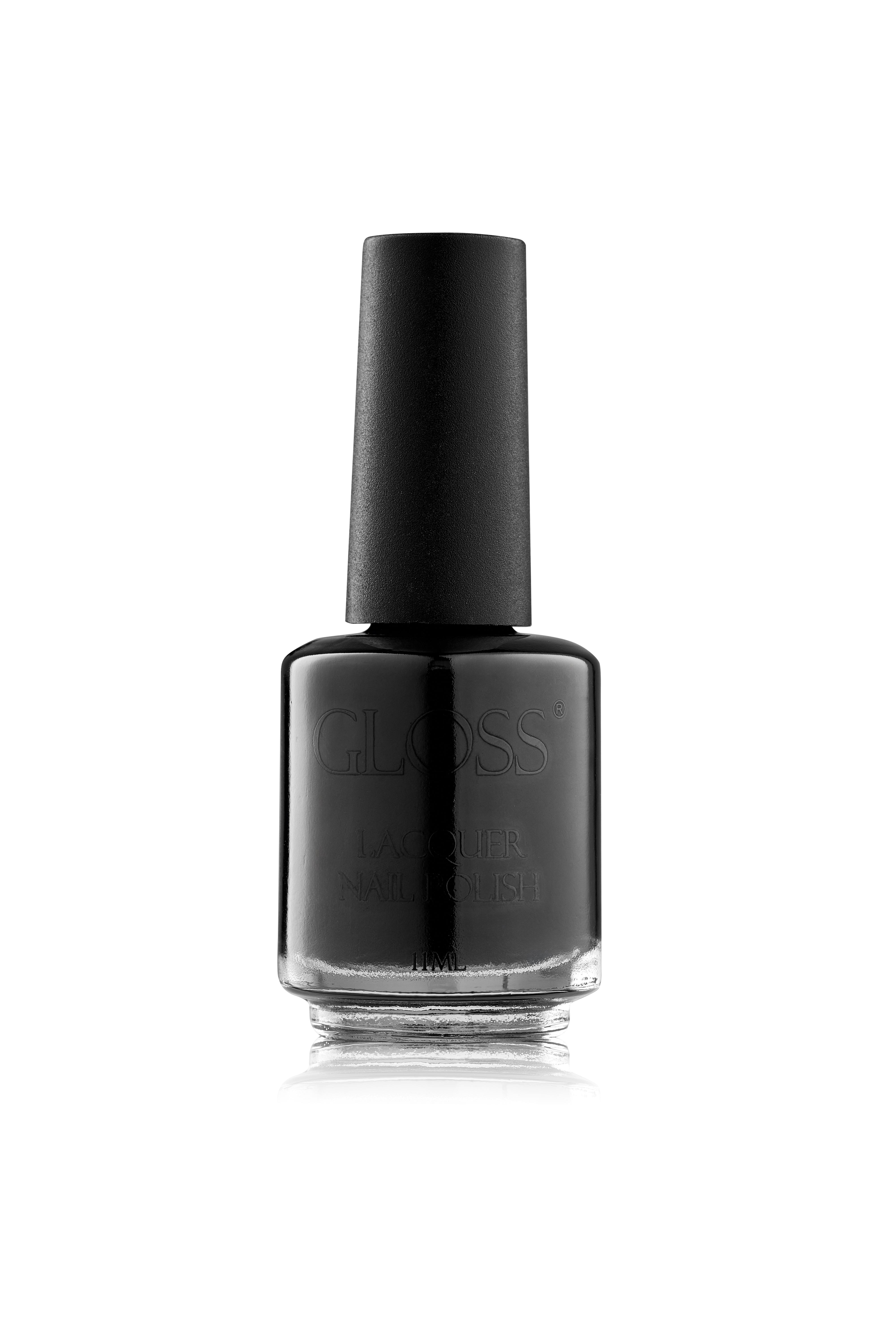 Лак для нігтів GLOSS company Lacquer Nail Polish 11 мл чорний  №002 (936207)