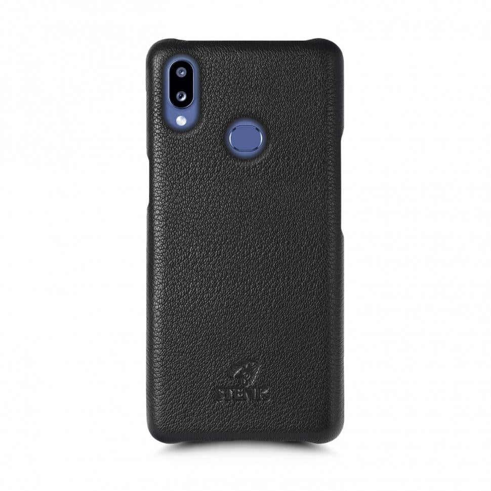 Кожаная накладка Stenk Cover для Samsung Galaxy A10s Черный (69410)