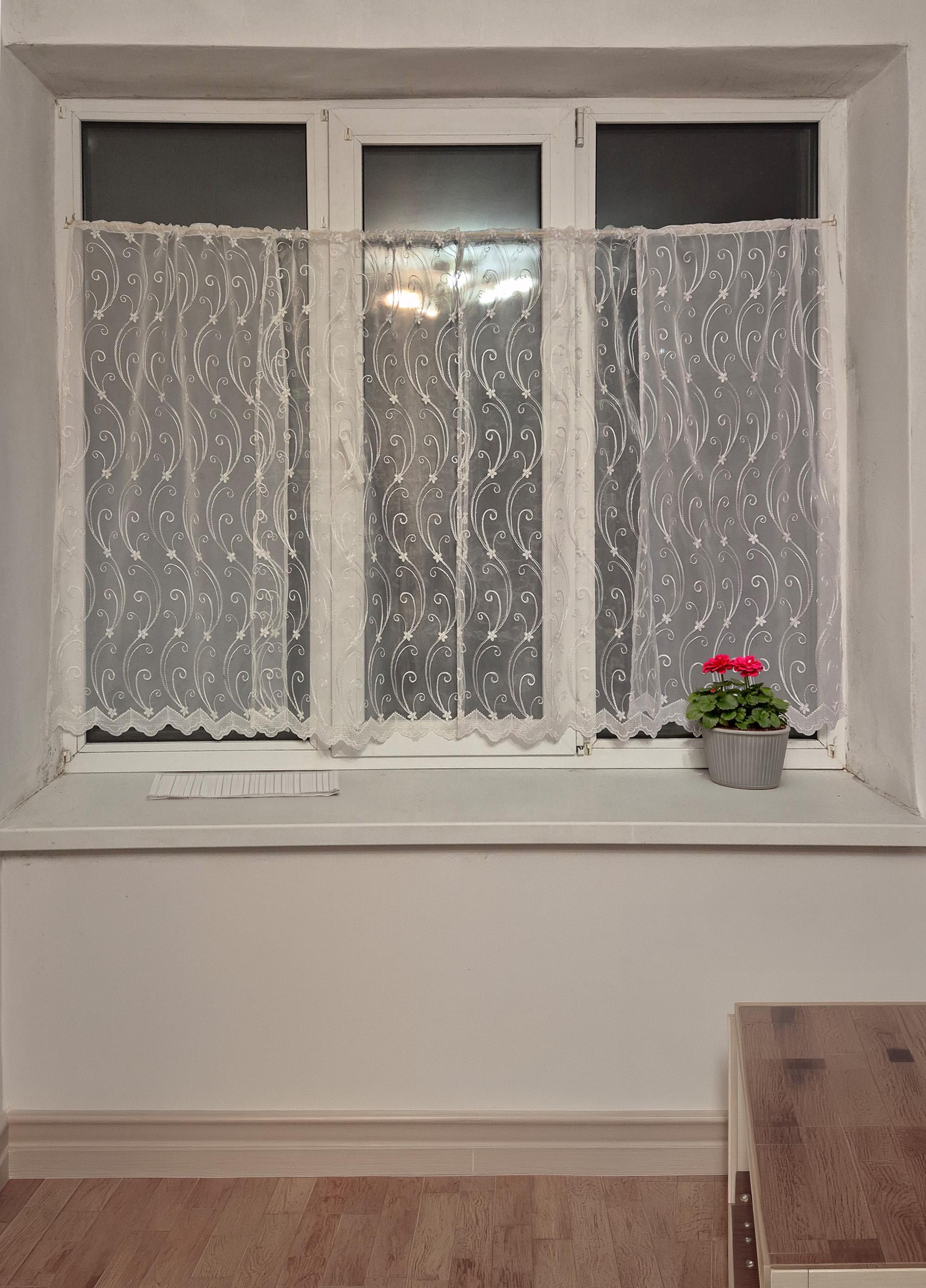 Комплект занавесок на створку окна Firanka Damask 4 шт. 220x110 см Кремовый и молочный (11_2ф)