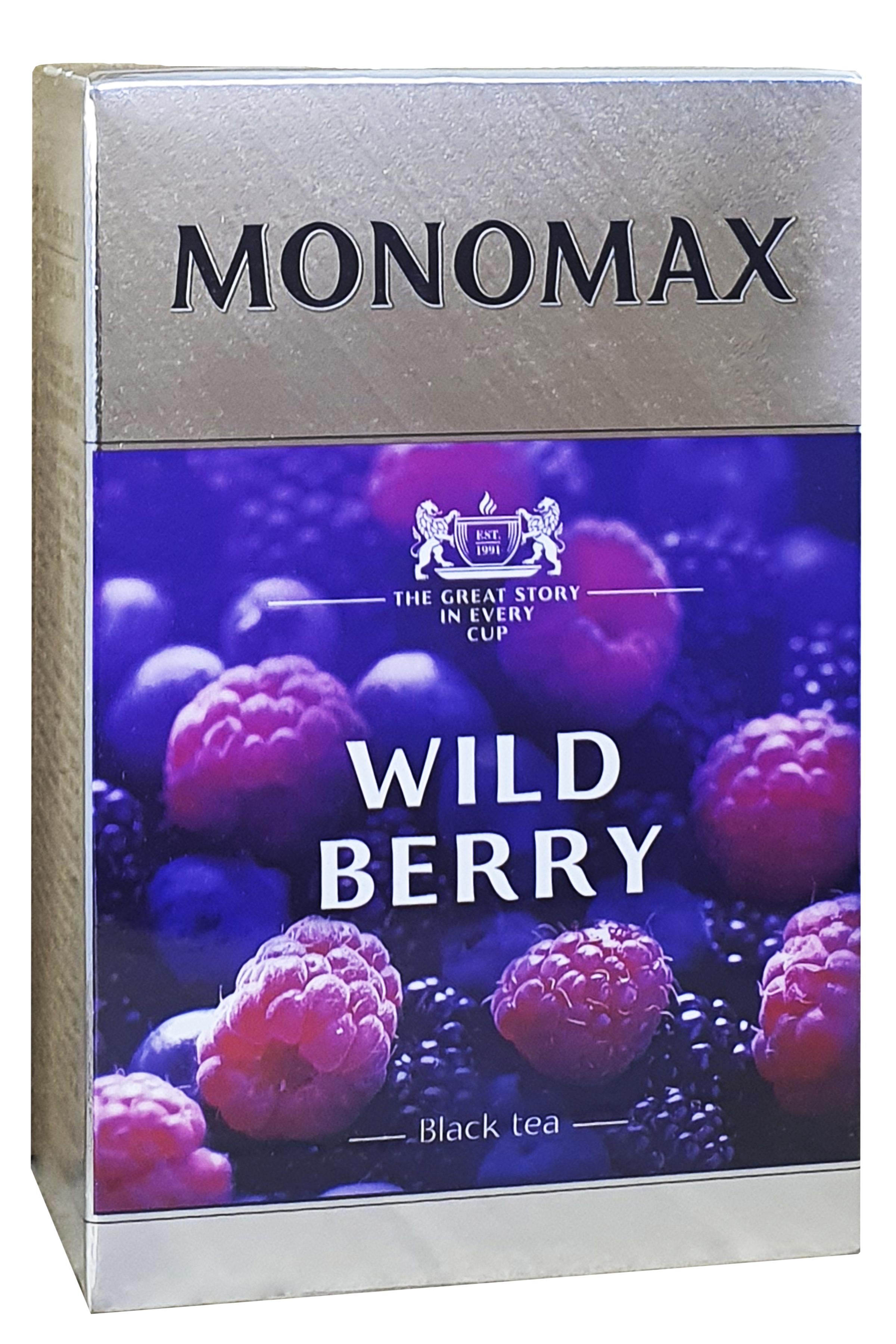 Чай черный Monomax Wild Berry листовой 80 г (52152)