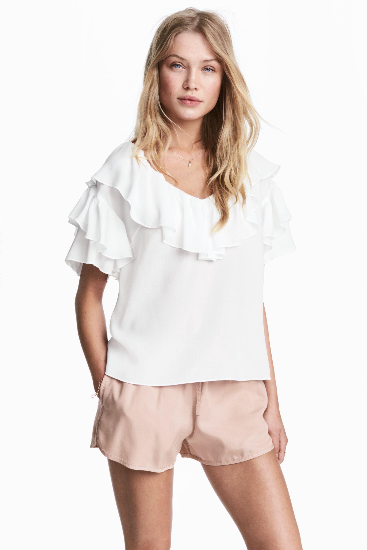 Блуза H&M р. 32 Белый (5297075)