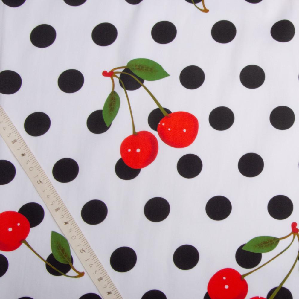 Тканина костюмна Коттон стрейч Cherry (25381) - фото 4