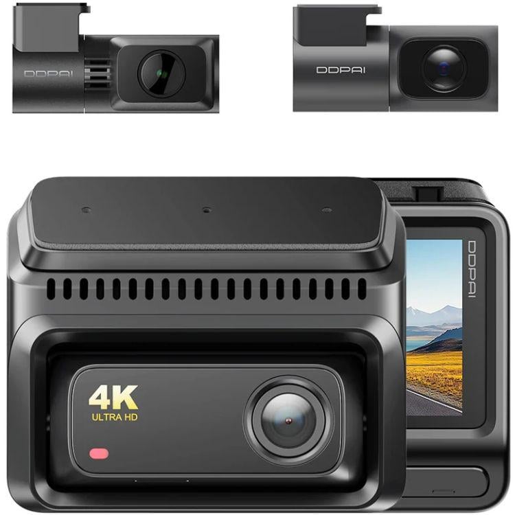 Автомобильный регистратор DDPai Z60T 4K GPS Wi-Fi с задней камерой и камерой салона (6934915206896)