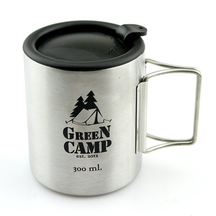 Термочашка GreenCamp 2 ручки 300 мл