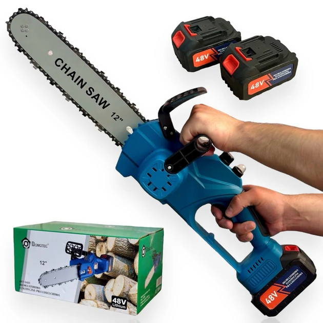 Акумуляторна електропила Domotec 12-16" із 2 батареями 48V у кейсі (9639) - фото 7