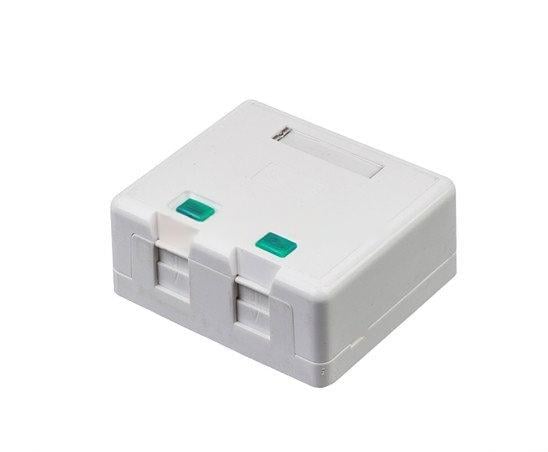 Коробка накладная Kingda KD-WP06-B на 2хRJ-45 Белый (12273282)