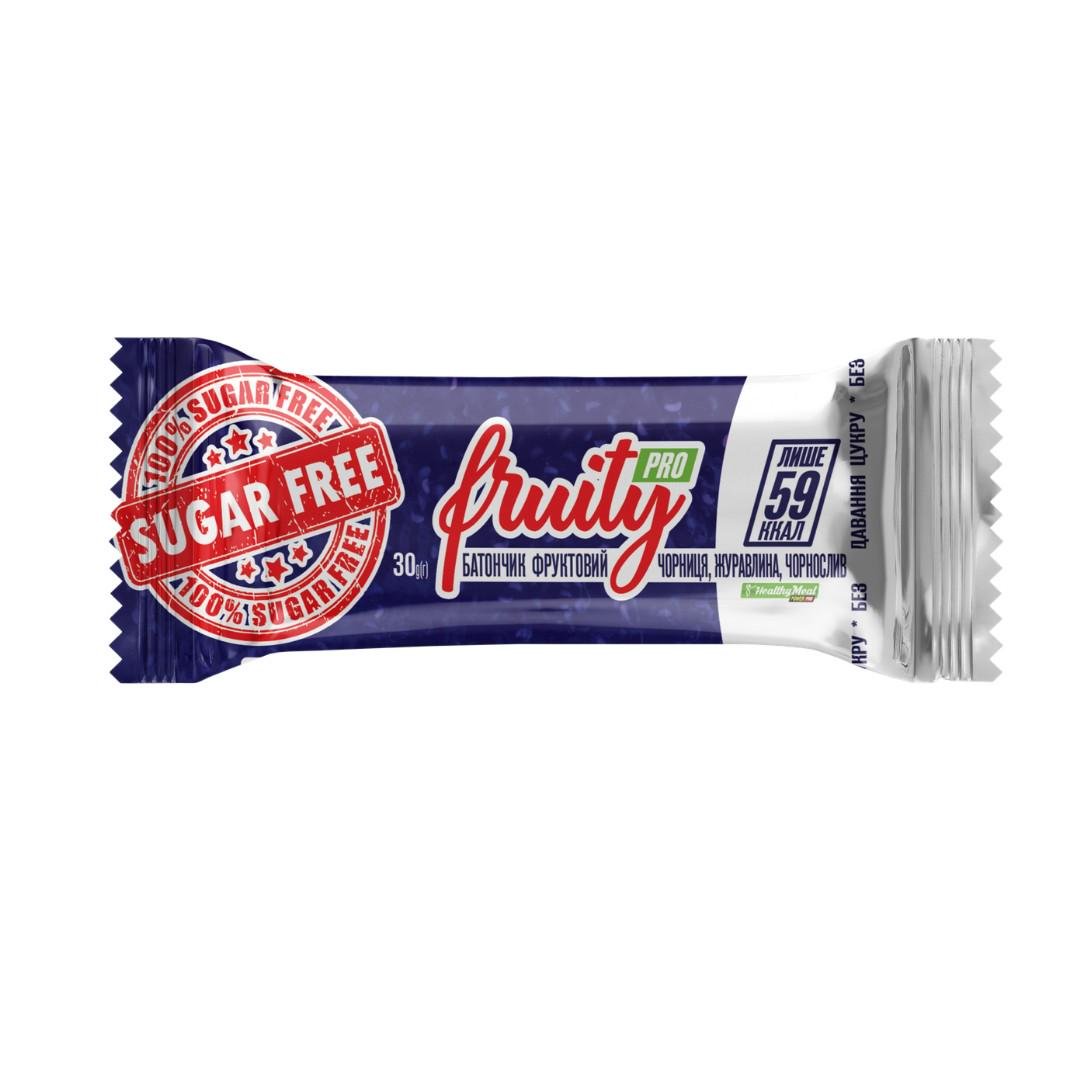 Батончик Power Pro Fruity Pro черника/клюква/чернослив 30 г без сахара