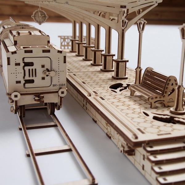 3D пазл механічний UGEARS «Перон» - фото 8 3D пазл механічний UGEARS «Перон» - фото 8