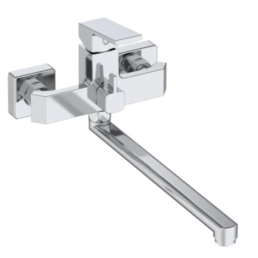 Смеситель для ванной однорычажный Haiba Gaudi 006 Euro Chrome (HB9593)