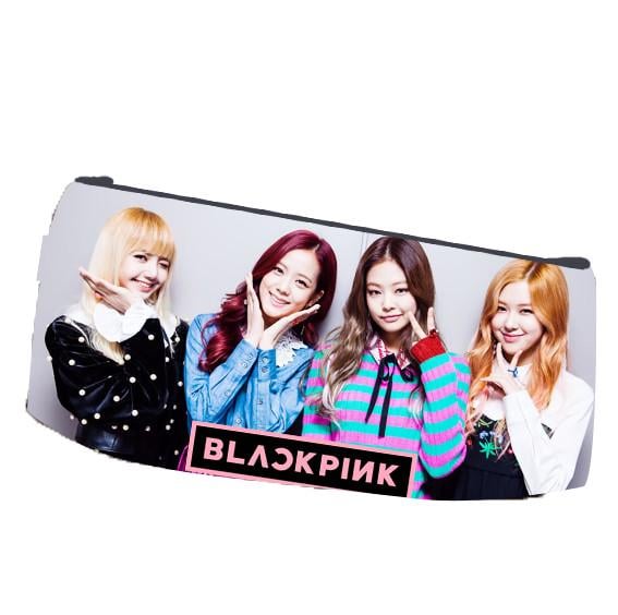 Пенал школьный Блэкпинк Blackpink двухсторонний 22х11 см (pn_0089)