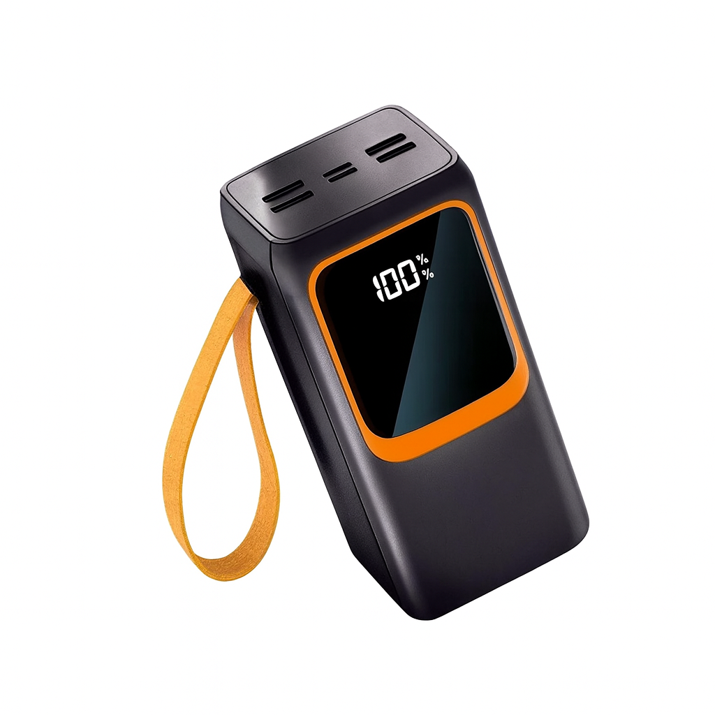 Повербанк Aspor A350 50000 mAh PD 22,5W со встроенными кабелями Черный (30359594)