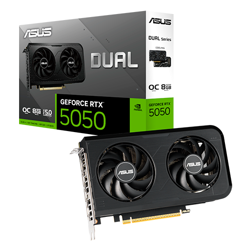 Відеокарта Asus NVIDIA GeForce RTX 5050 DUAL OC 8 Гб 20000 MHz Black (DUAL-RTX5050-O8G) - фото 6 Відеокарта Asus NVIDIA GeForce RTX 5050 DUAL OC 8 Гб 20000 MHz Black (DUAL-RTX5050-O8G) - фото 6